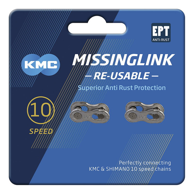 KMC Kettenverschlussglied MissingLink EPT 10-fach (5,88 mm) silber 1/2" x 11/128"