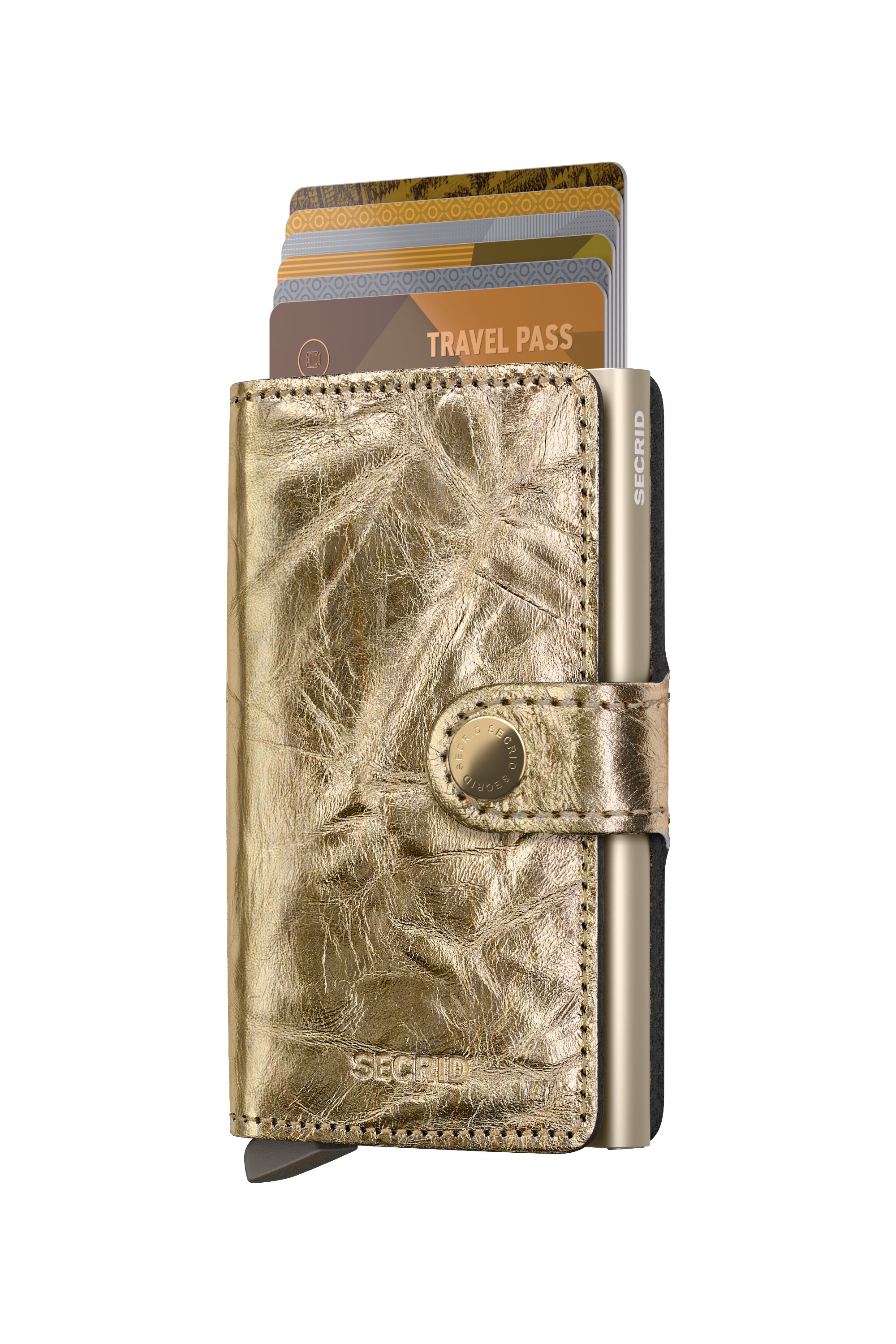 Secrid Miniwallet Crunch Gold – mit Karten