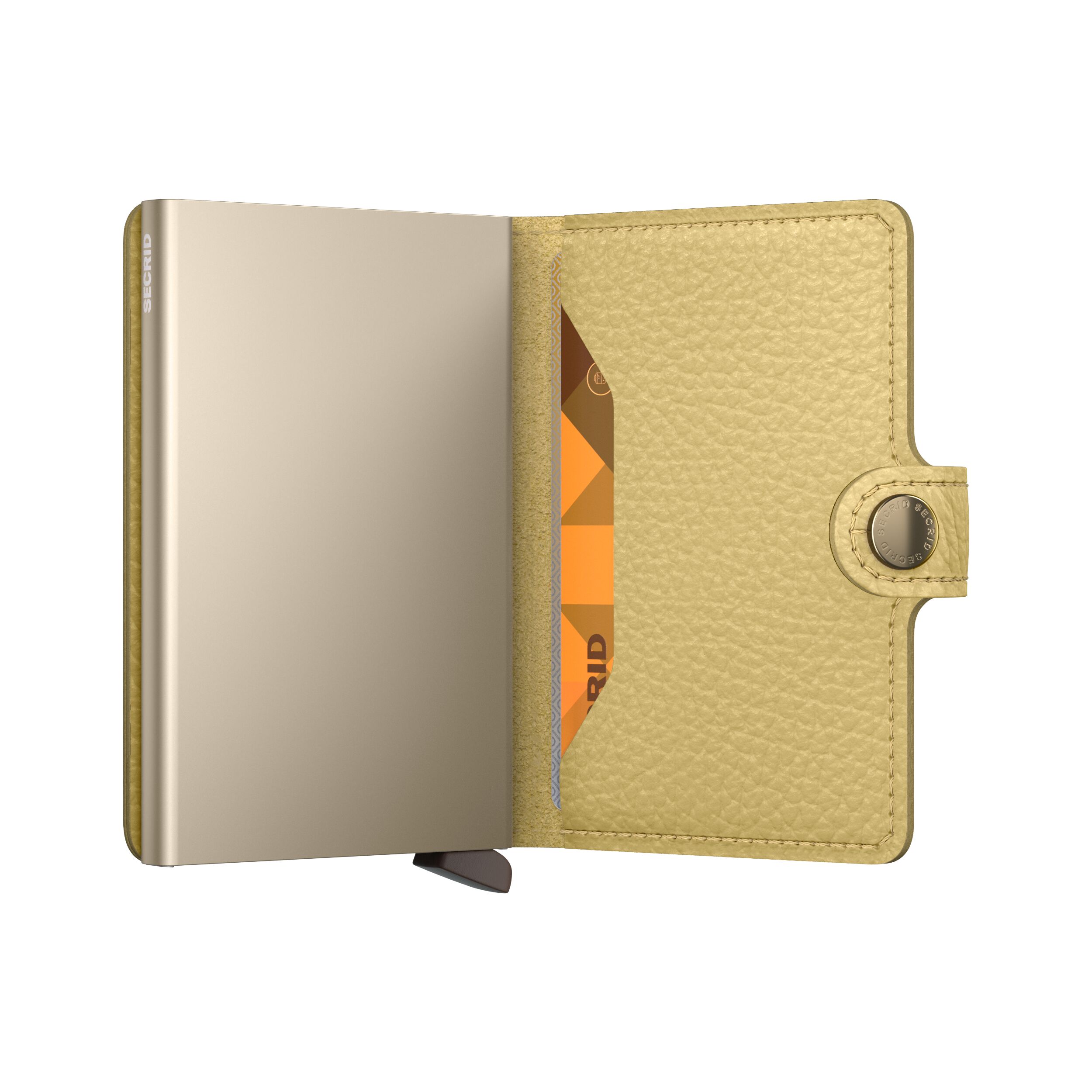 Secrid Miniwallet Pebble Butter Yellow – Schrägansicht