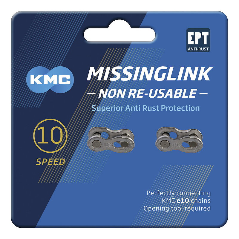 KMC Kettenverschlussglied MissingLink EPT 10-fach (5,88 mm) silber 1/2" x 11/128"