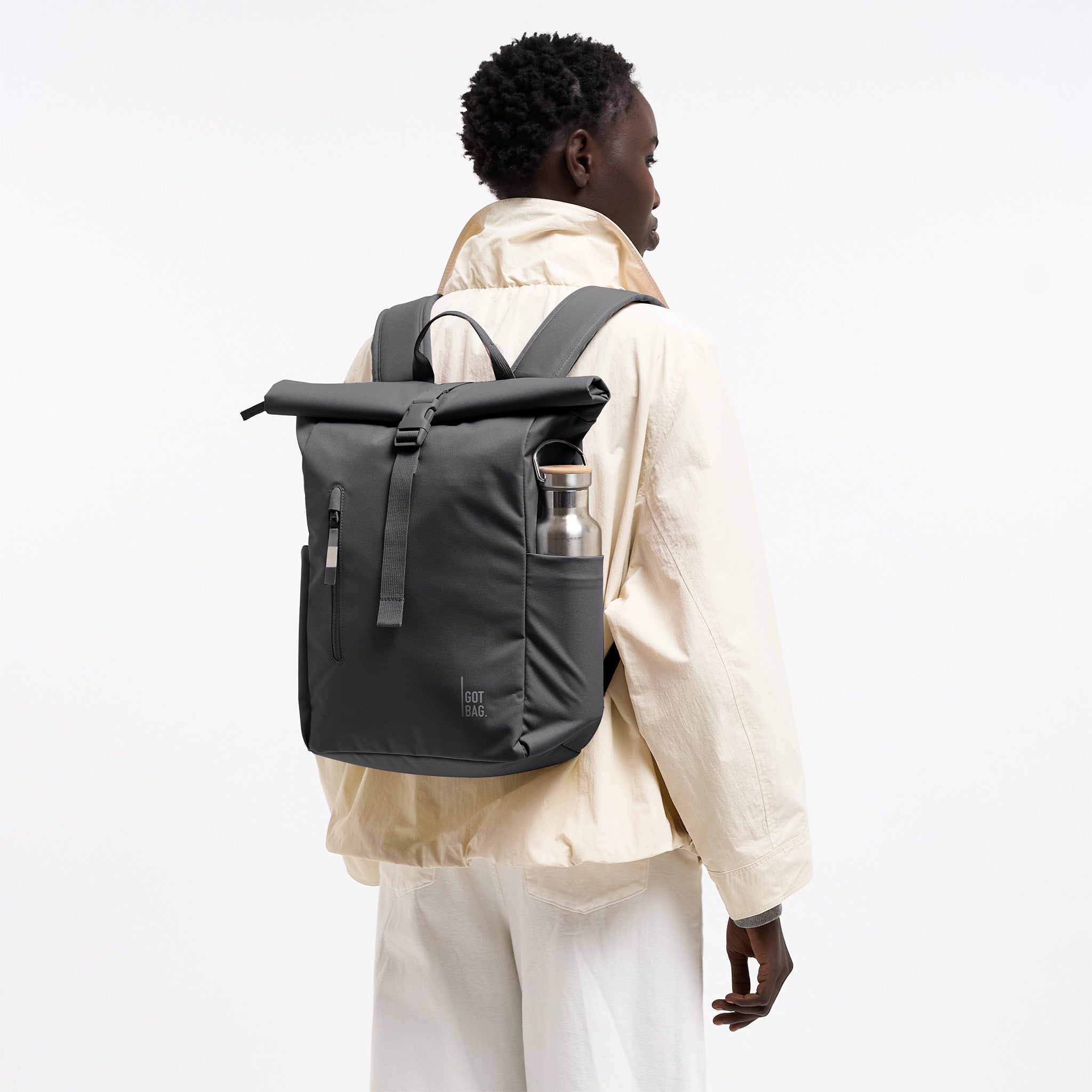GOT BAG Rolltop Easy Small Monochrome Shark