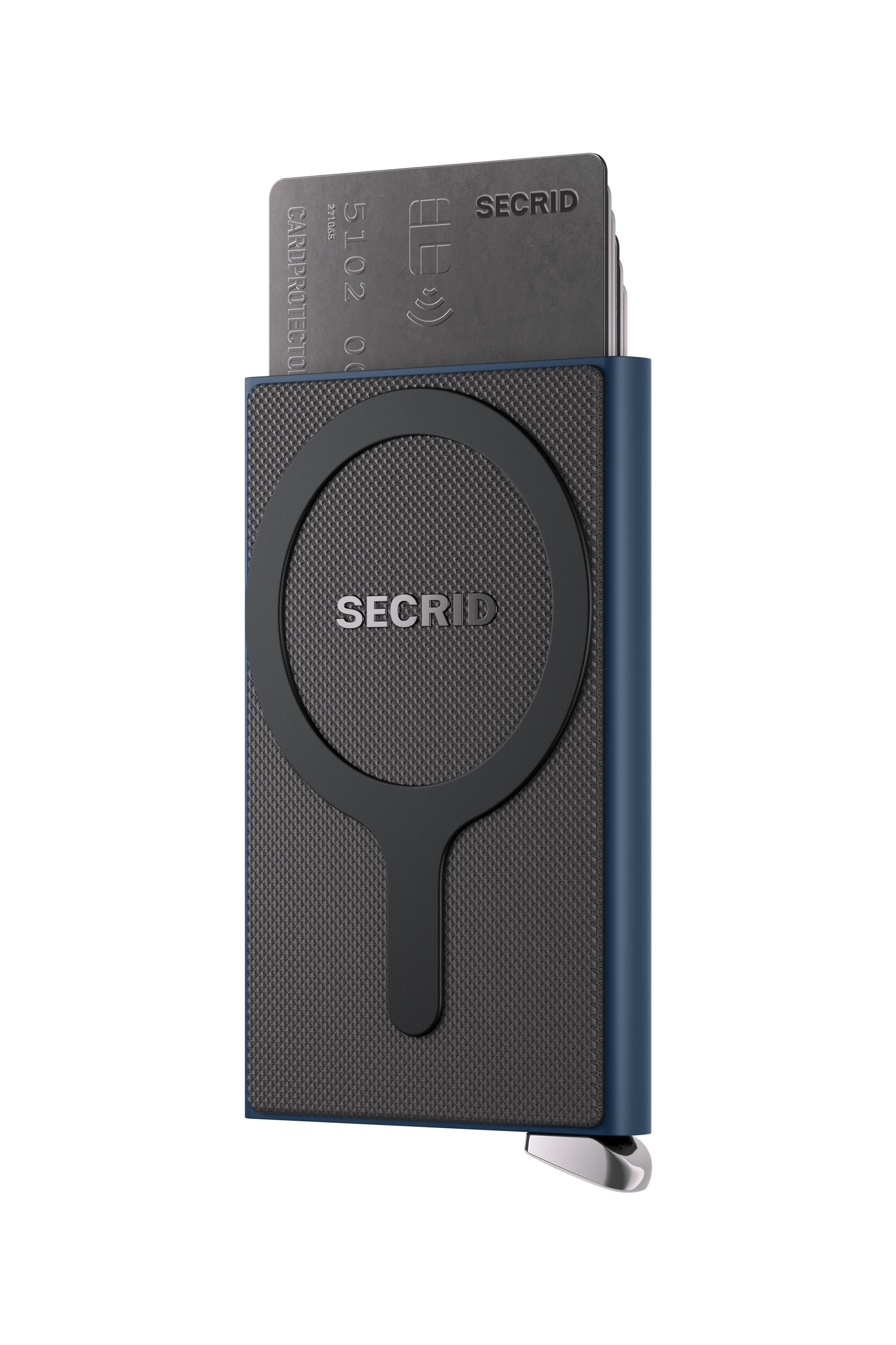 Secrid Cardprotector Fluted for Magsafe Navy+ – mit Karten