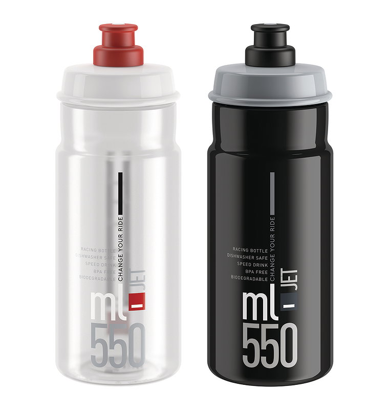 Elite Trinkflasche JET klar, rot graphik 0,55 L