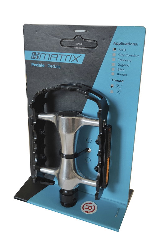 MATRIX MTB Pedal PE83 schwarz / silber EVP
