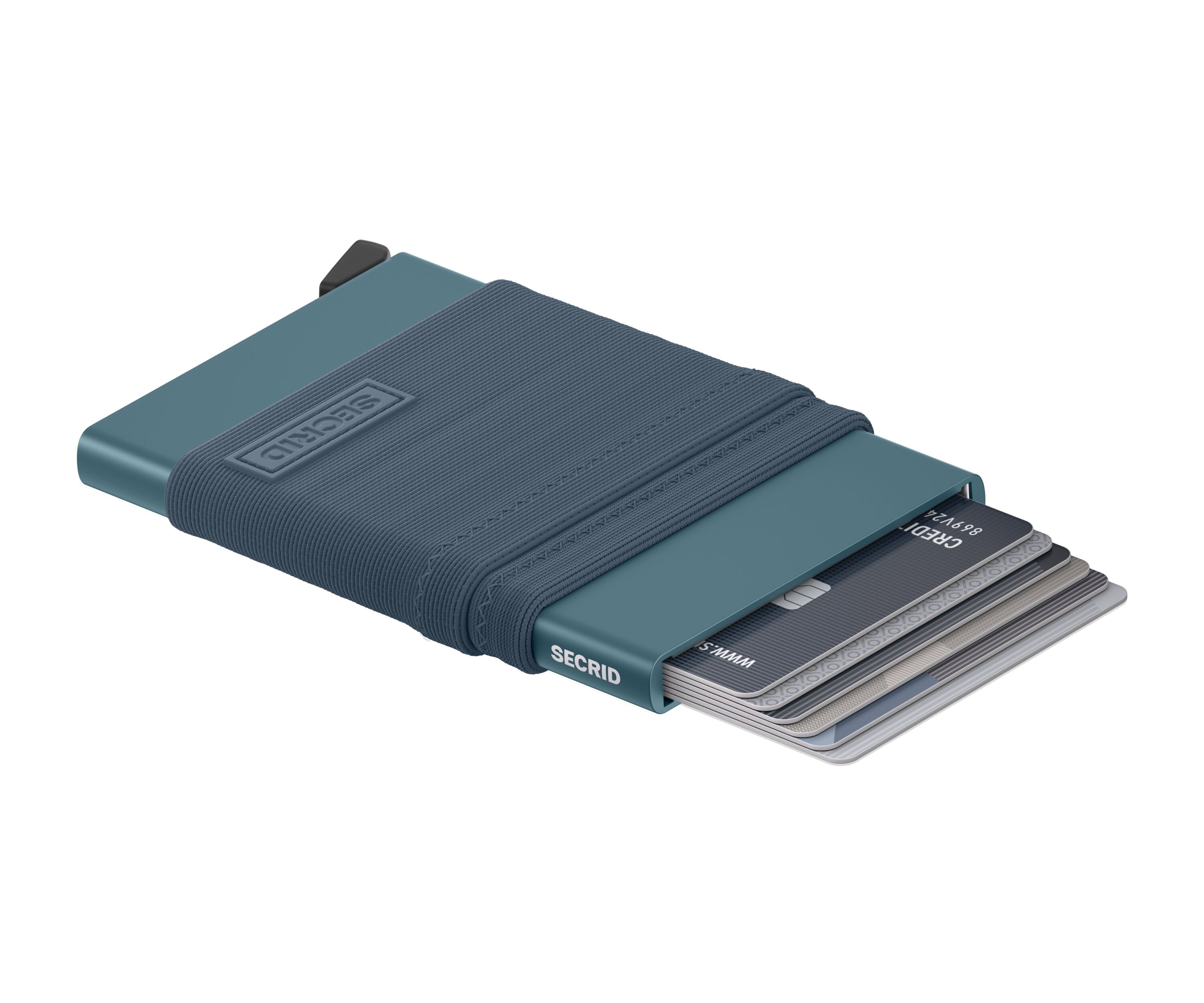 Secrid Flexwallet Teal – flach liegend