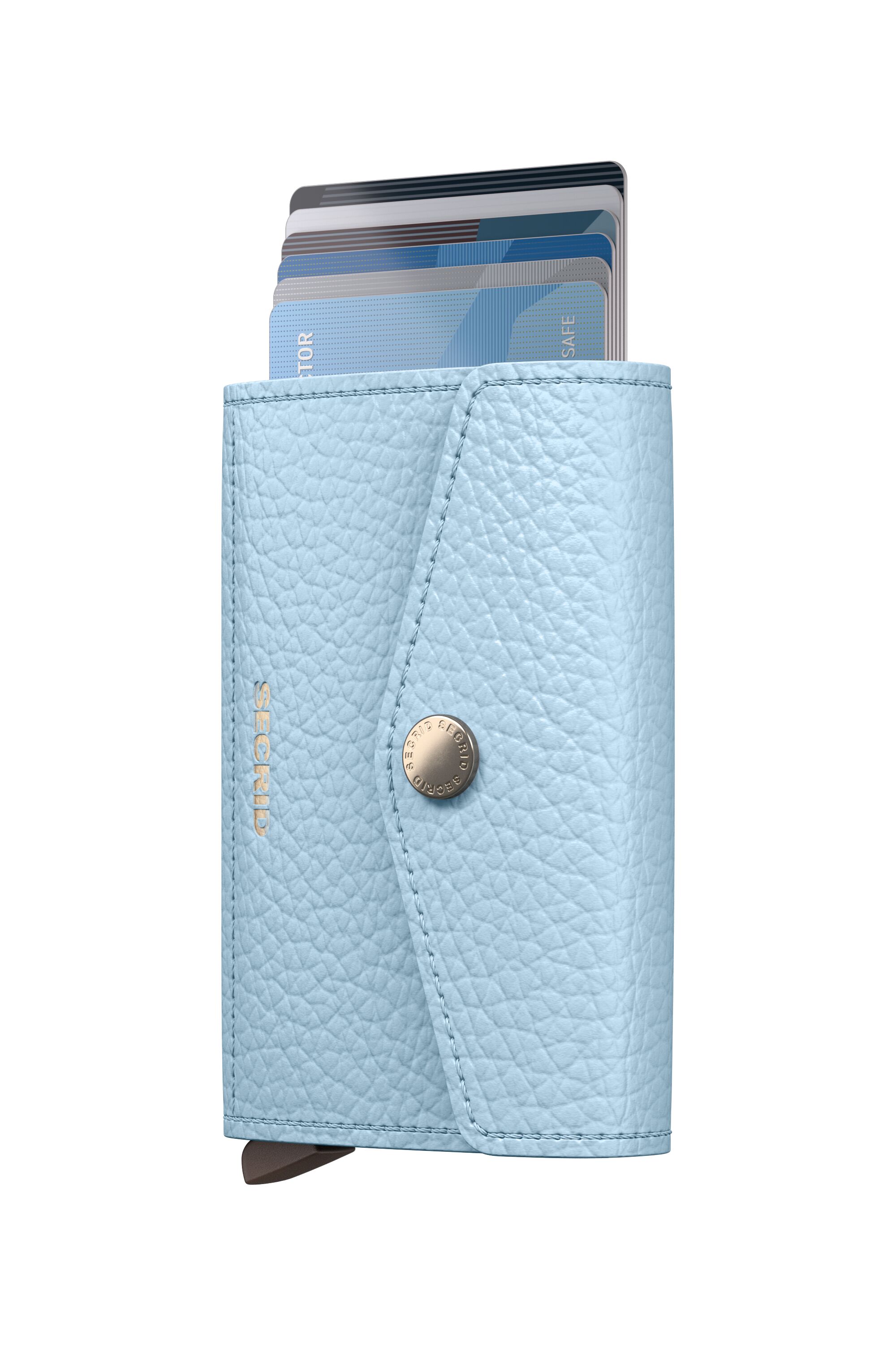 Secrid Envelope Pebble Ice Blue – mit Karten