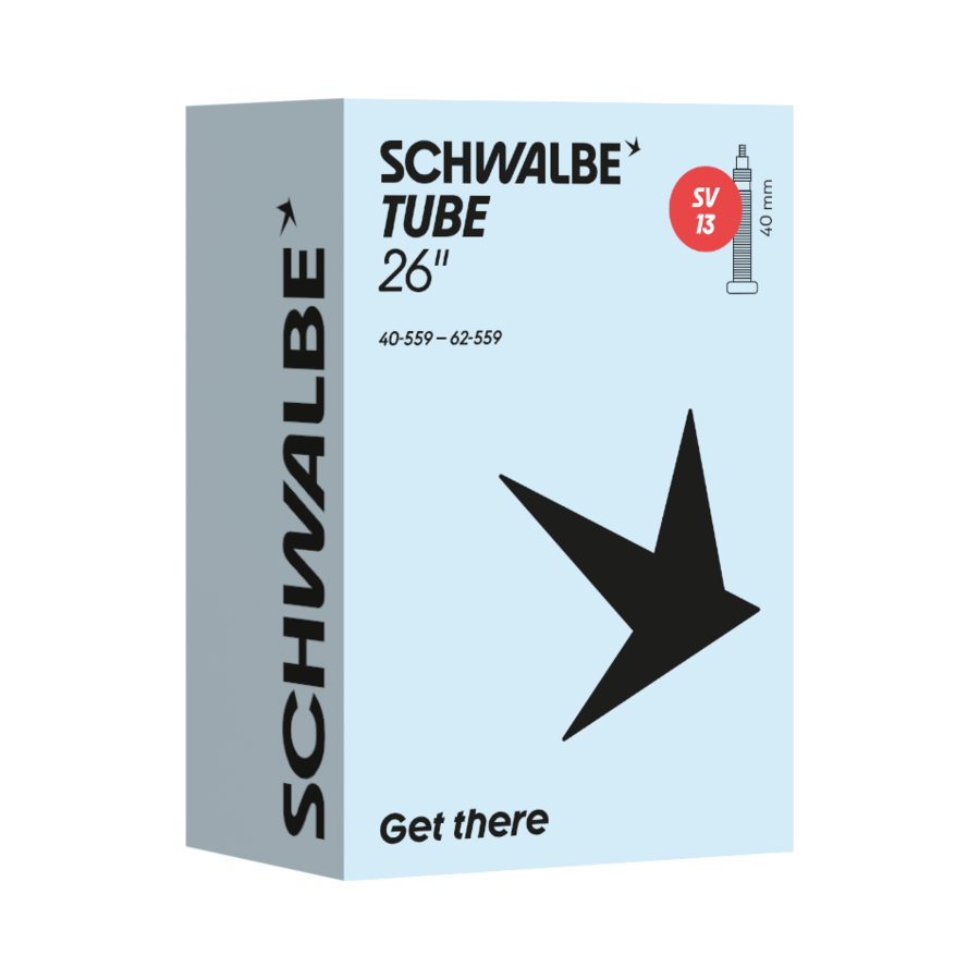 Schwalbe Fahrradschlauch SV Ventil Nr. 13 26" 40 mm 40/62-559