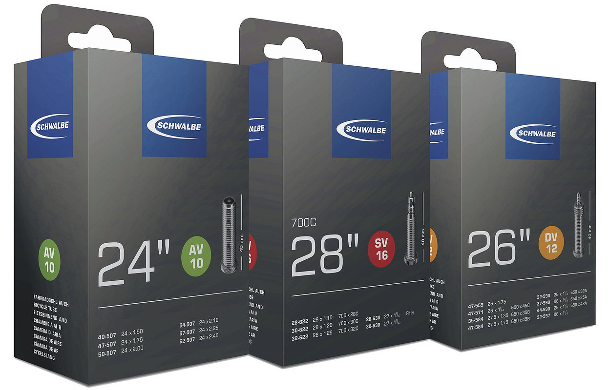 Schwalbe Fahrradschlauch Extra Light Nr. 18 Extra Light 28" SV Ventil 40 mm 28/44-622