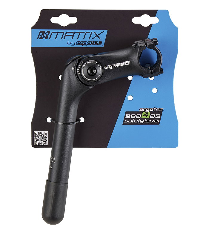 MATRIX Vorbau Octopus 2 90 mm schwarz sand. 25,4 mm 25,4 mm 0- +60°