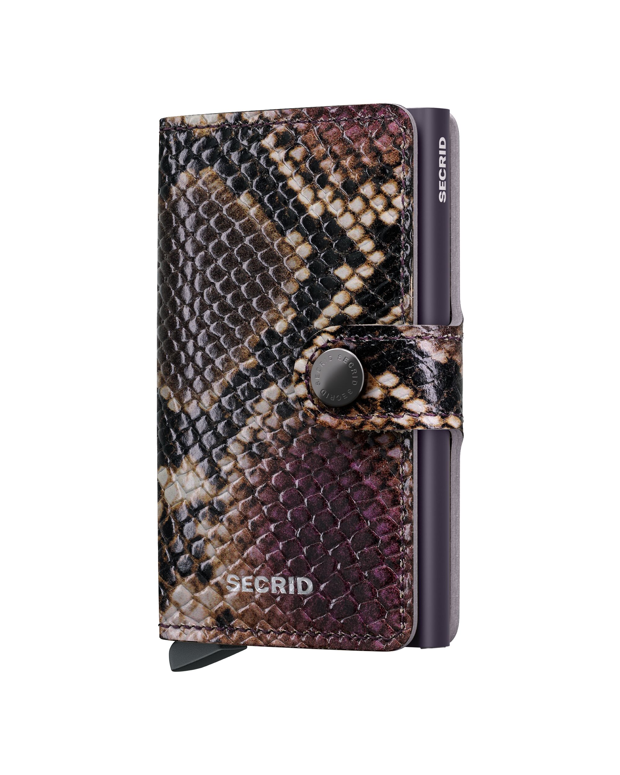 Secrid Miniwallet Serpent Purple – Vorderansicht