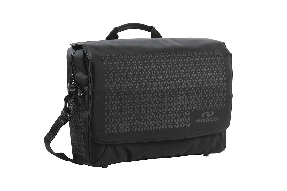 Norco Commuter-Tasche Kinross schwarz mit reflex-dekor