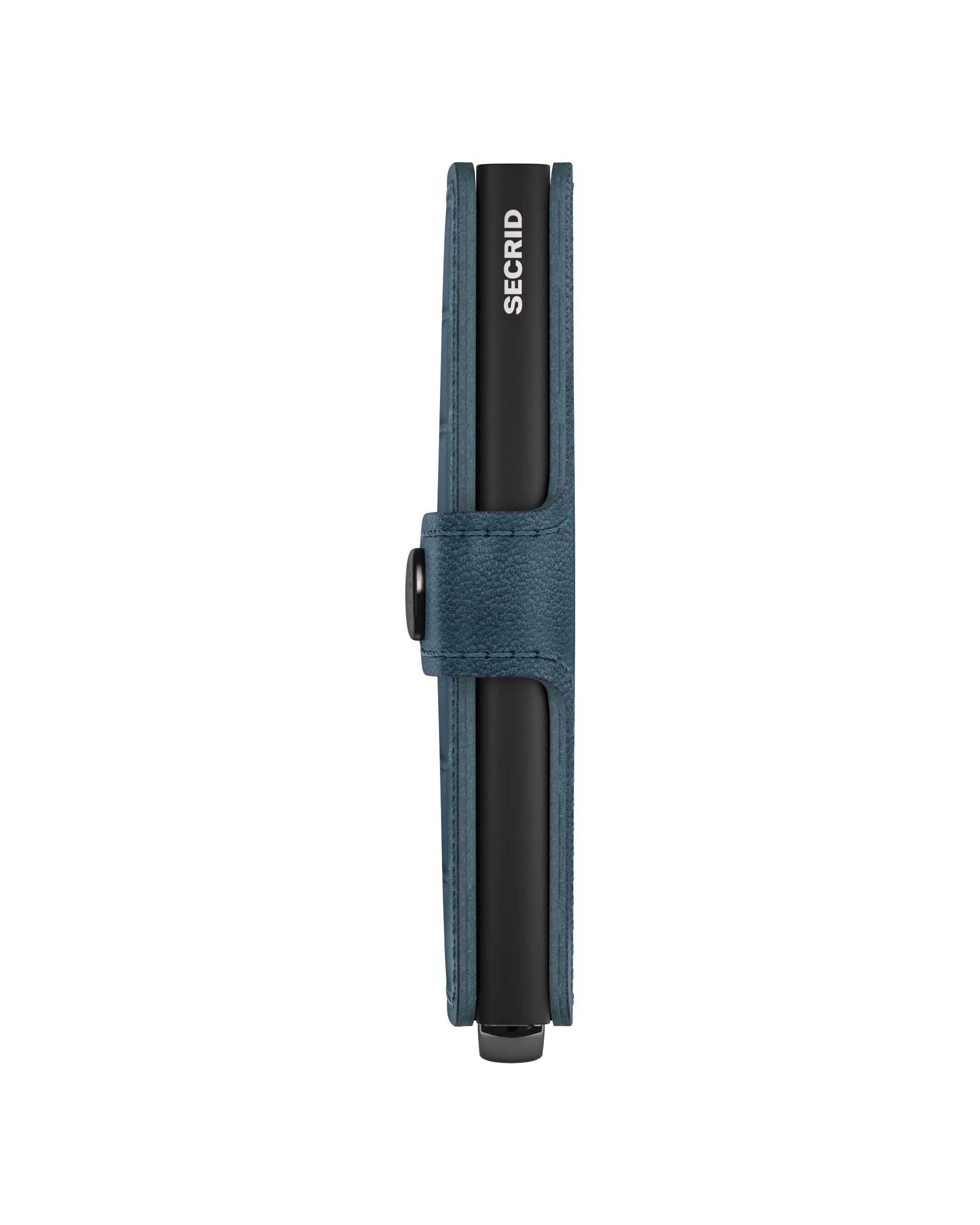 Secrid Miniwallet Emboss Lines Teal+ – Seitenansicht