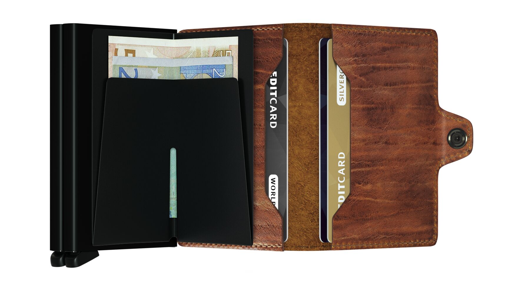 Secrid Twinwallet Dutch Martin Whiskey – geöffnet