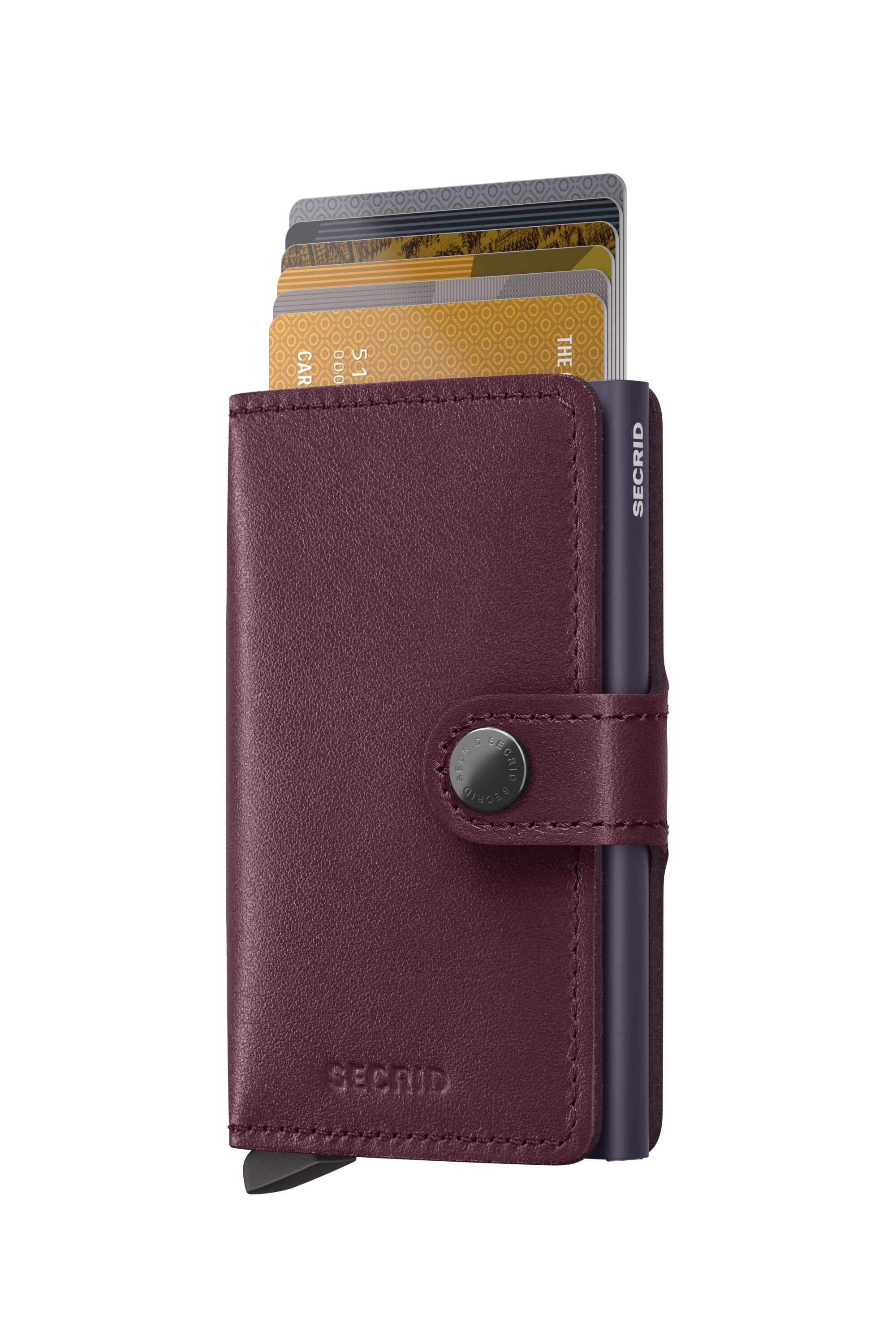 Secrid Miniwallet Original Cranberry – mit Karten