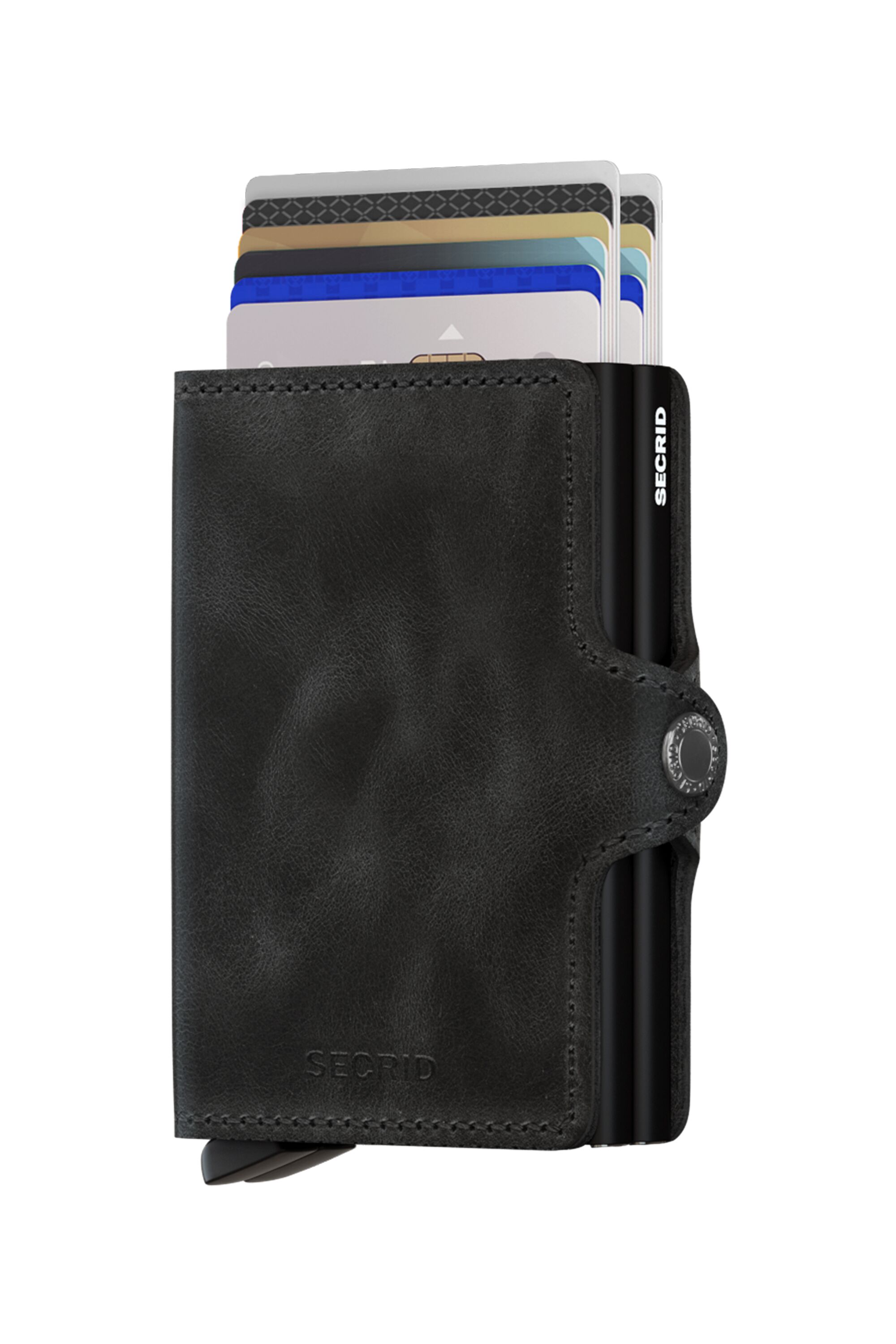 Secrid Twinwallet Vintage Black – mit Karten