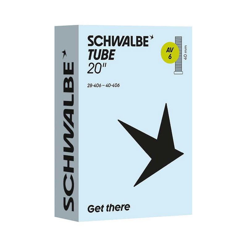 Schwalbe Fahrradschlauch AV Ventil Nr. 6 20" 40 mm 28/40-406