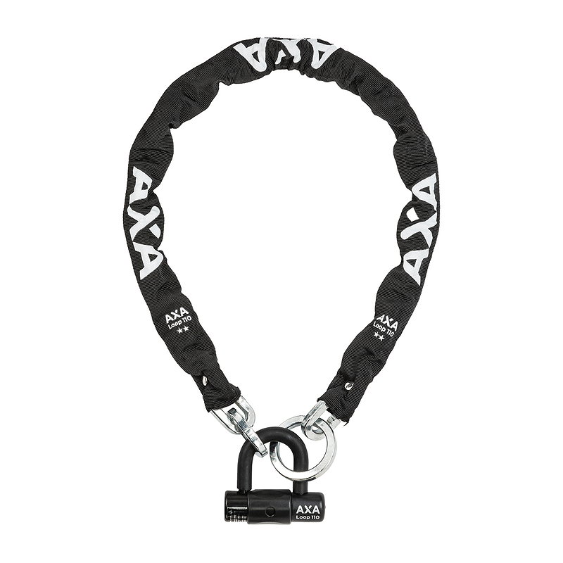 AXA Kettenschloss Loop 110 9,5 mm schwarz 110 cm