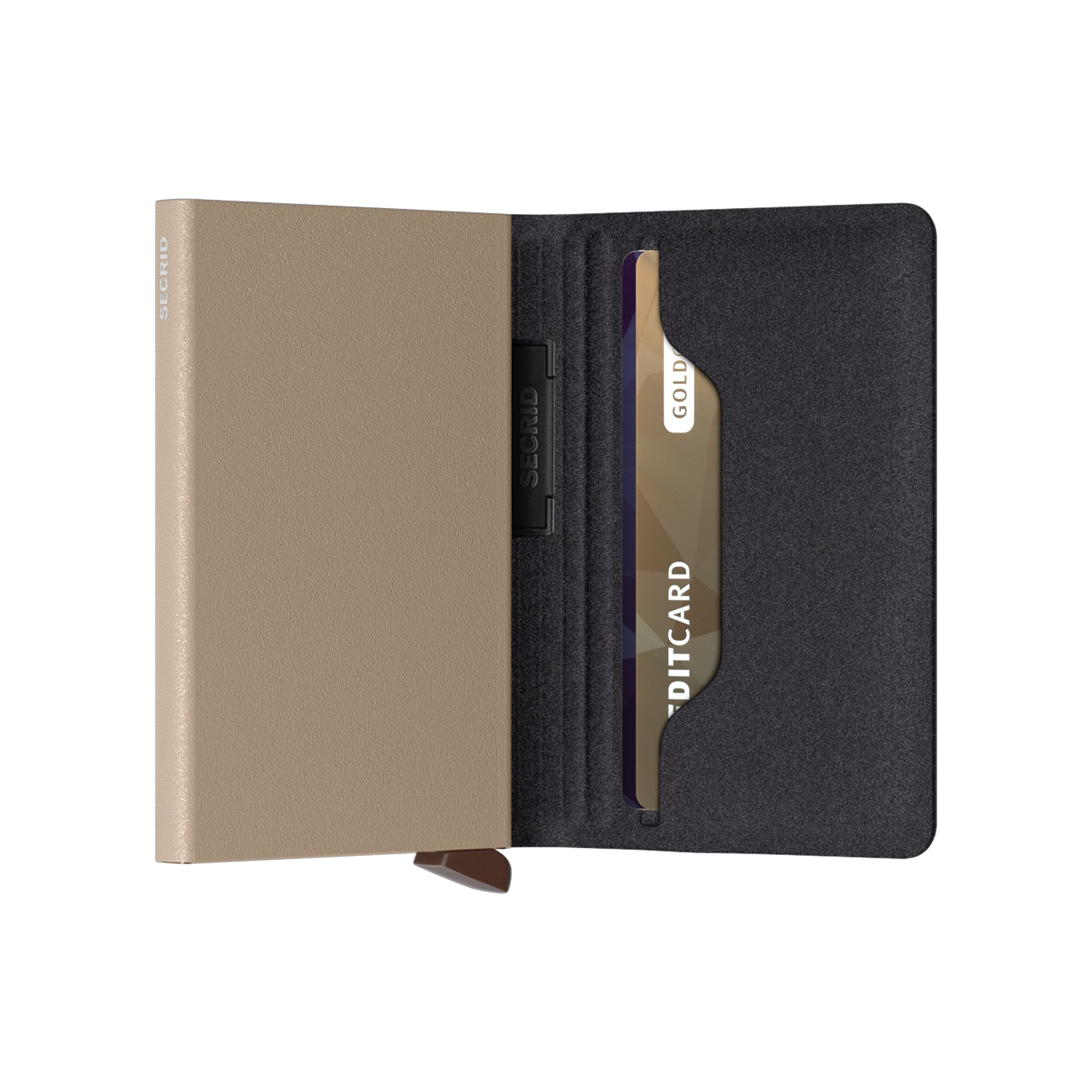 Secrid Bandwallet Liba Black-Olive – Schrägansicht