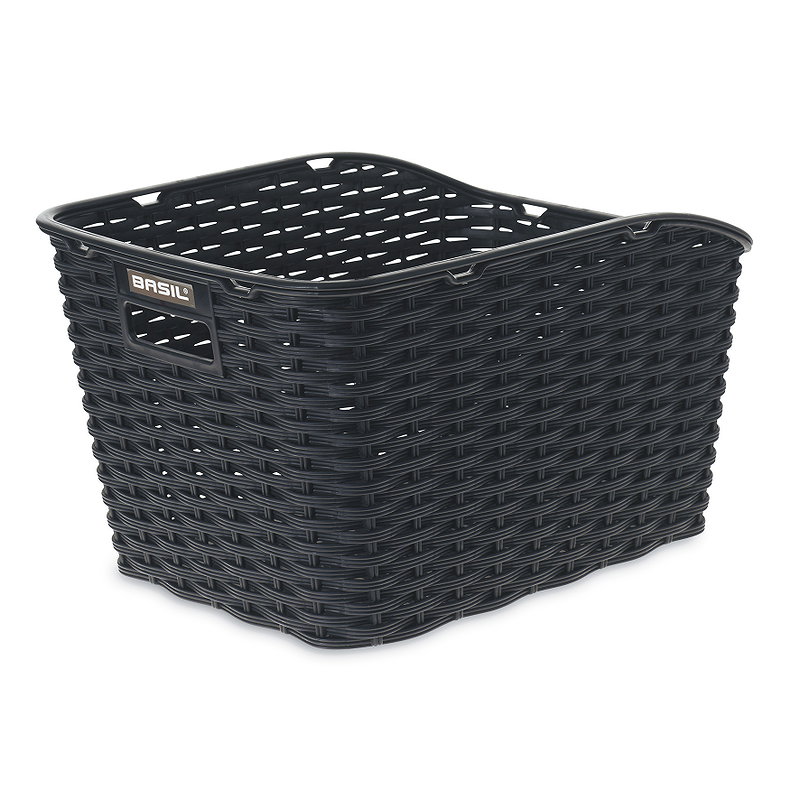 Basil HR-Festmontagekorb Weave WP schwarz