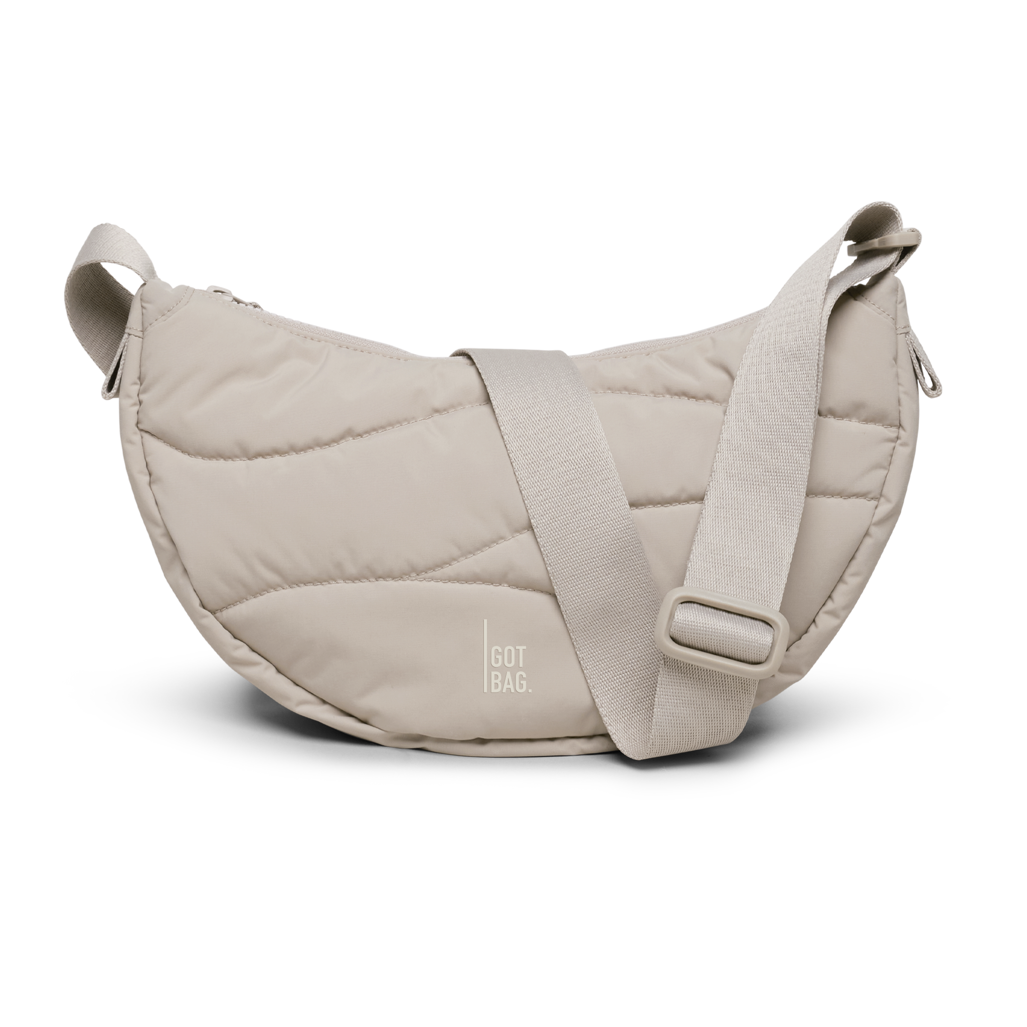 GOT BAG Wavy Puffer Moon Bag Scallop