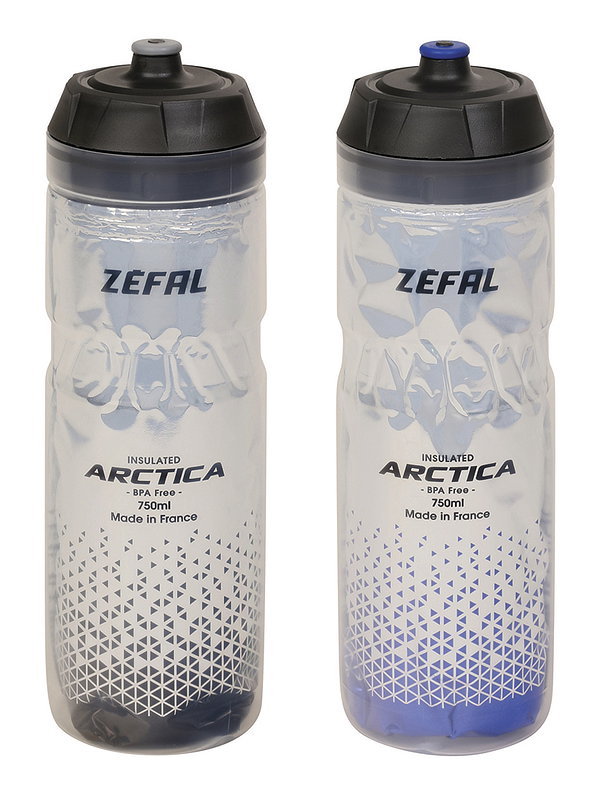 Zéfal Thermo Trinkflasche Arctica silber/schwarz 0,75 L