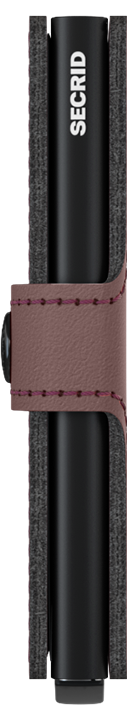 Secrid Miniwallet Matte Rose – Seitenansicht