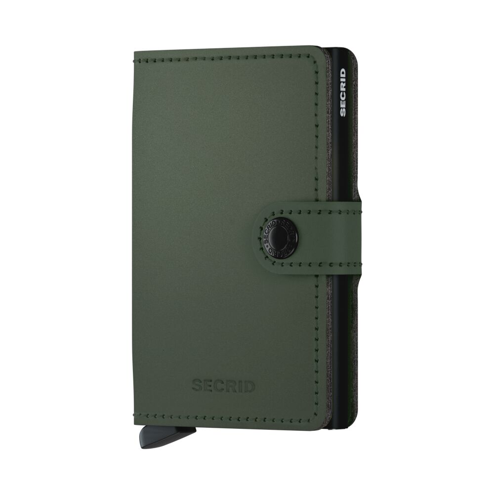 Secrid Miniwallet Matte Green-Black – Vorderansicht