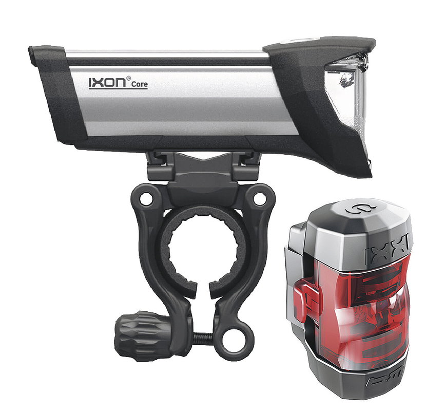 B&M LED Akkuleuchten Set 50 LUX IXON Core + IXXI