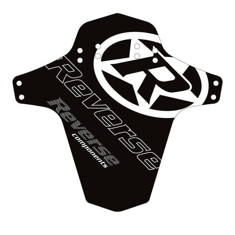 Reverse Spritzschutz "Logo" schwarz/ weiß