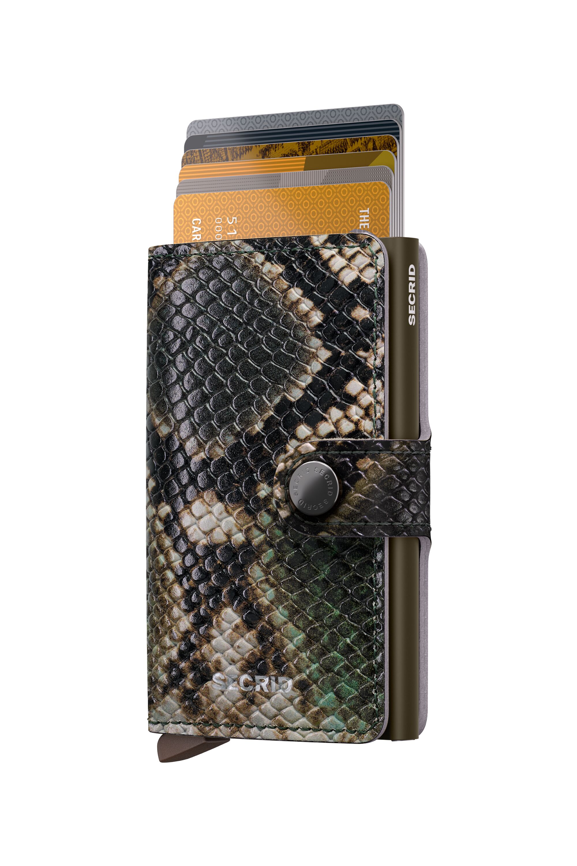Secrid Miniwallet Serpent Green – mit Karten