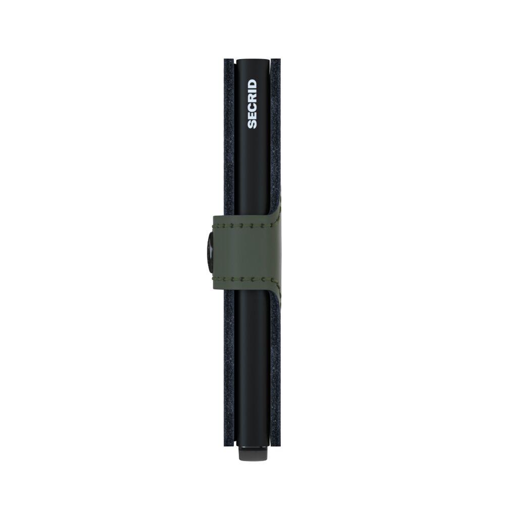 Secrid Miniwallet Matte Green-Black – Seitenansicht