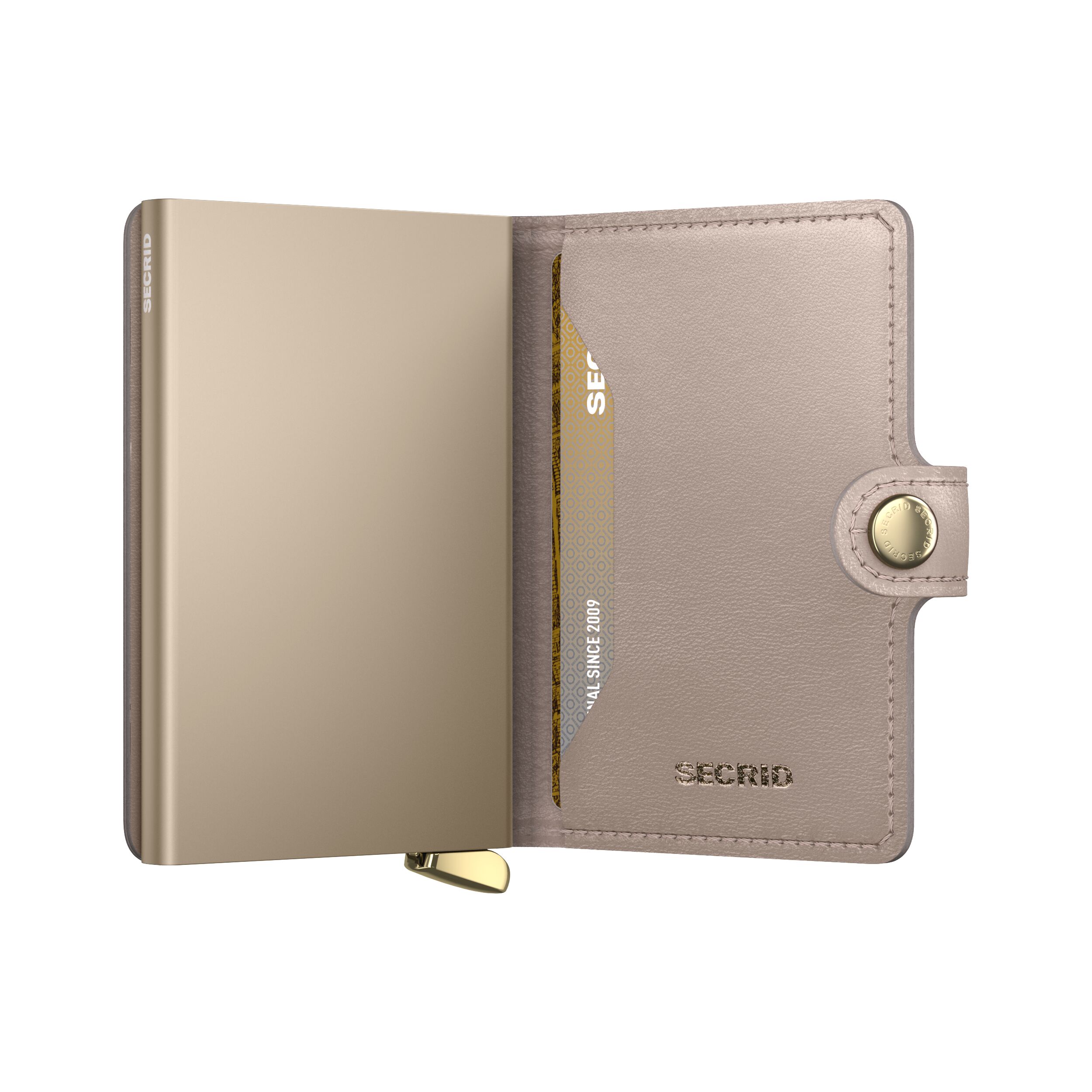 Secrid Miniwallet Emboss Diamond Chalk+ – Schrägansicht
