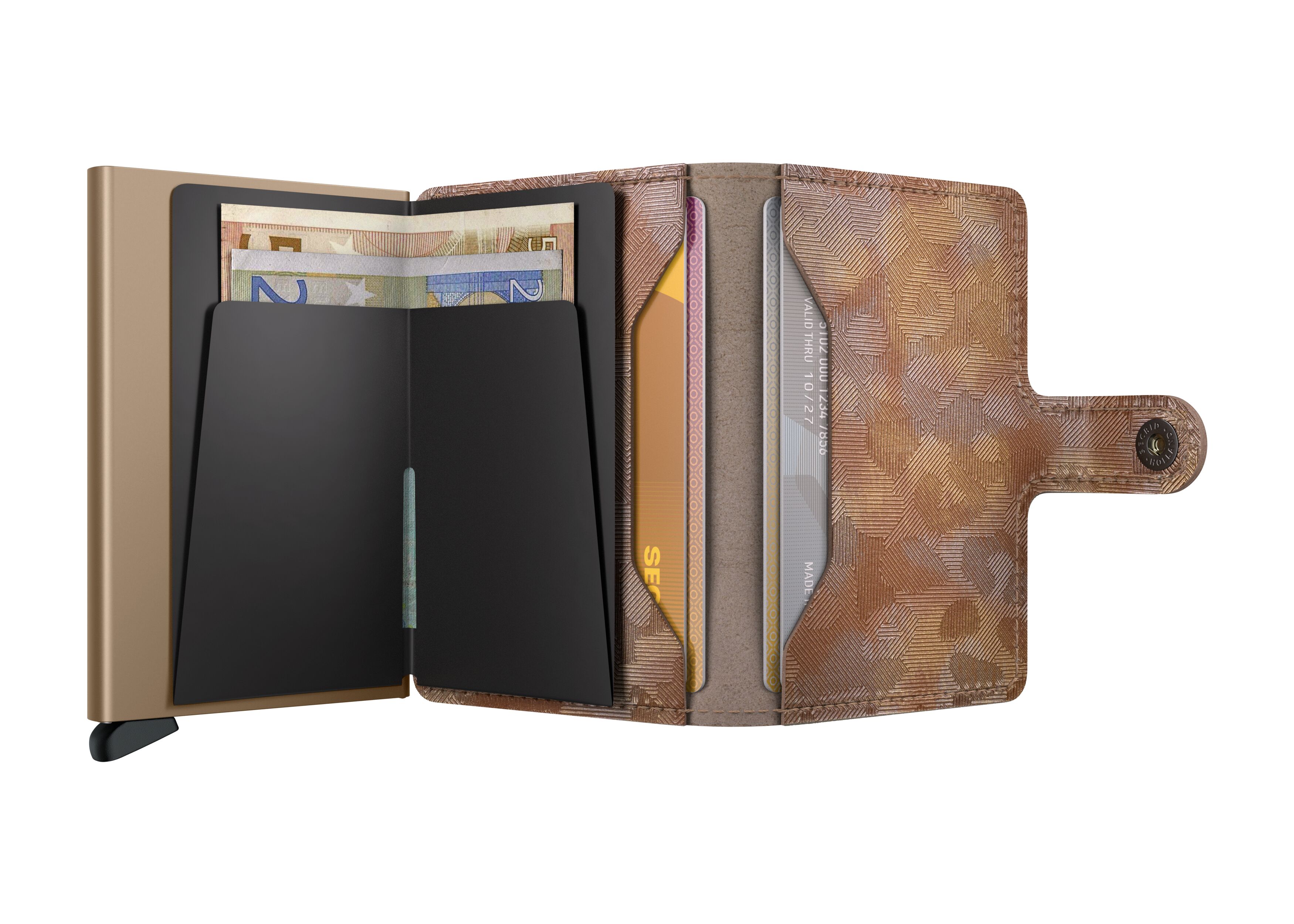 Secrid Miniwallet Jungle Desert – geöffnet