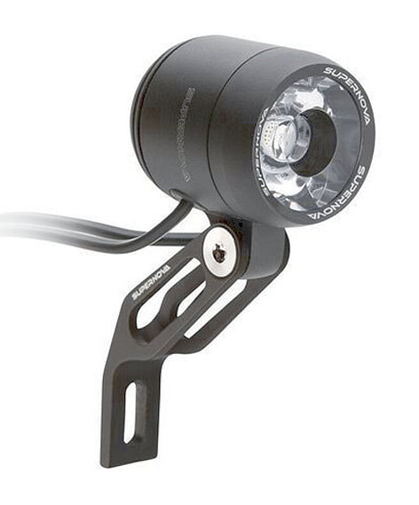 Supernova E-Bike LED Scheinwerfer V521s schwarz 100 Lux, 235 Lumen