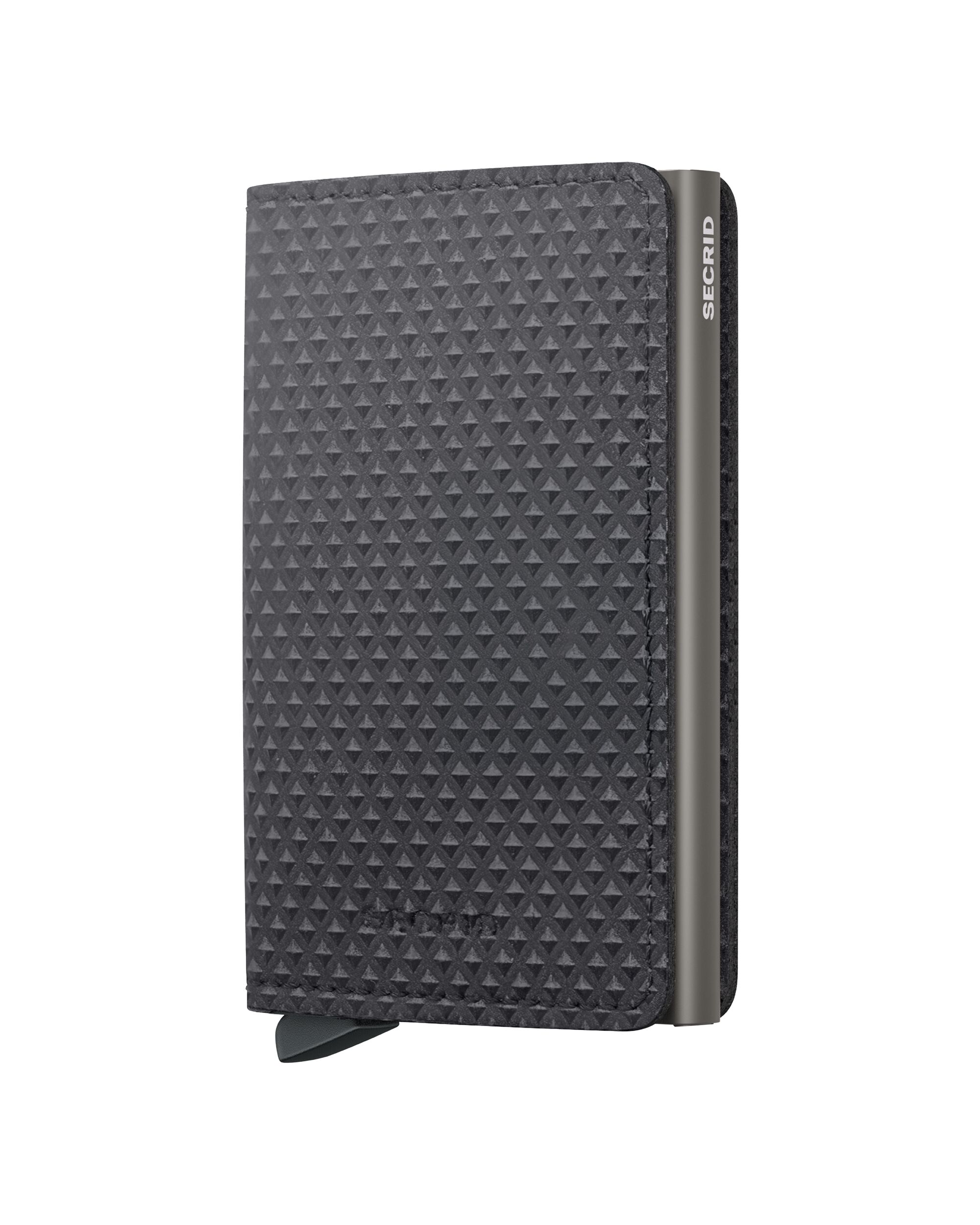 Secrid Slimwallet Pyramid Grey – Vorderansicht