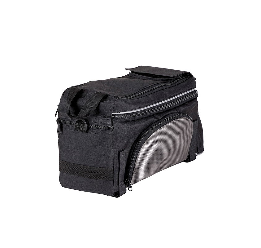 MATRIX Gepäckträgertasche schwarz/silber