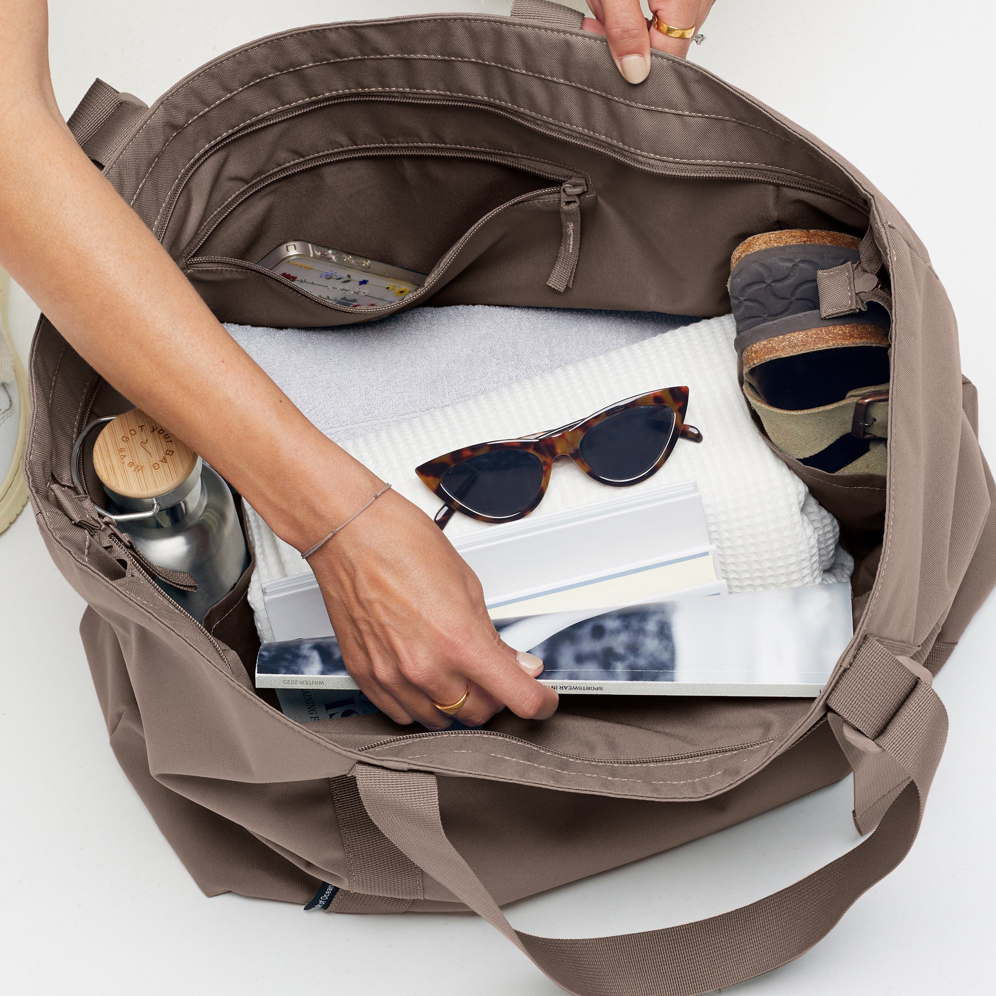 GOT BAG Tote Bag Large Monochrome Oyster