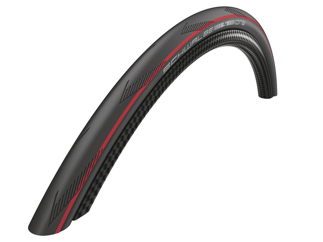 Schwalbe Fahrradreifen One HS 462A schwarz rot Stripes 25-622 700x25C 11653963