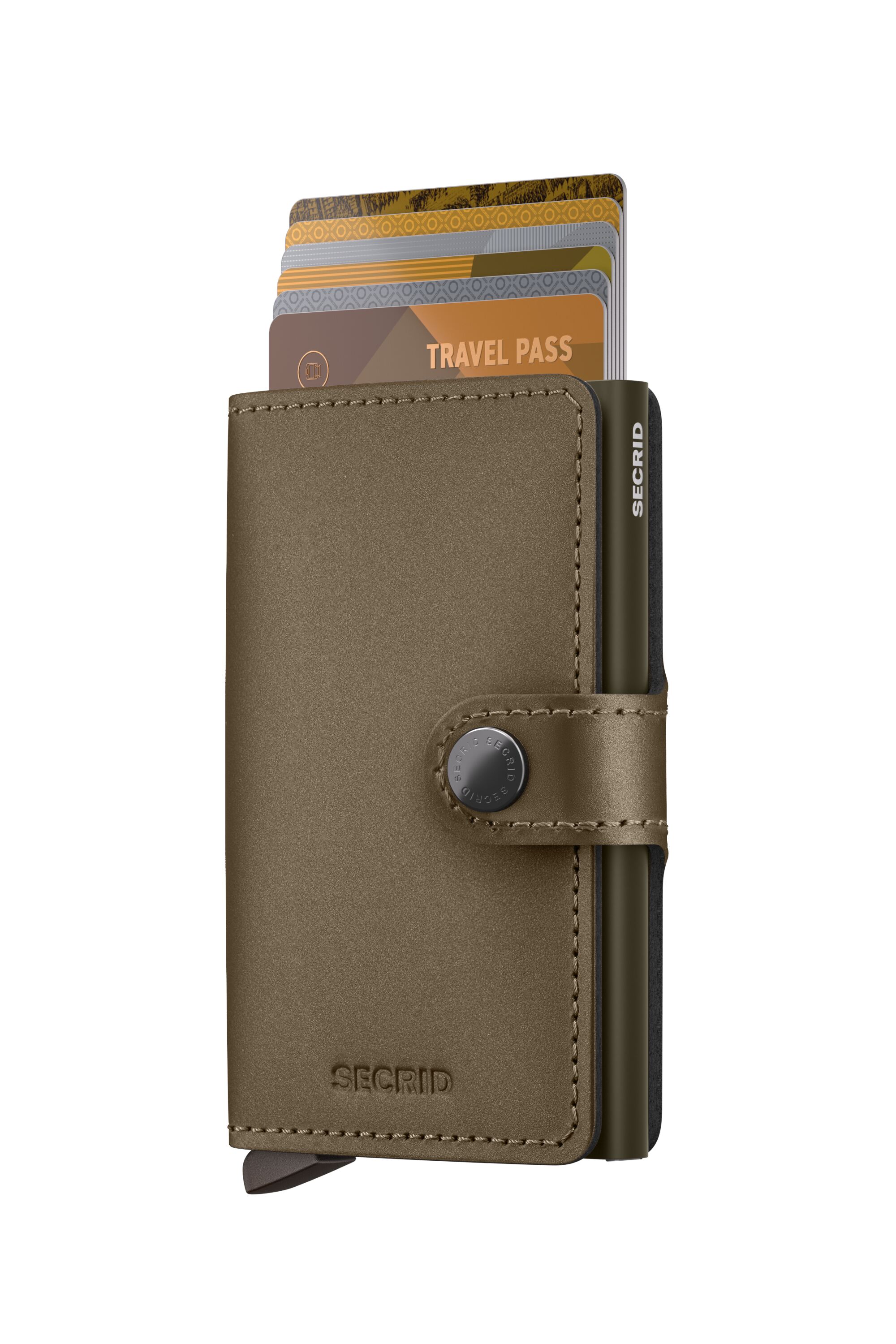 Secrid Miniwallet Matte Satin Bronze – mit Karten
