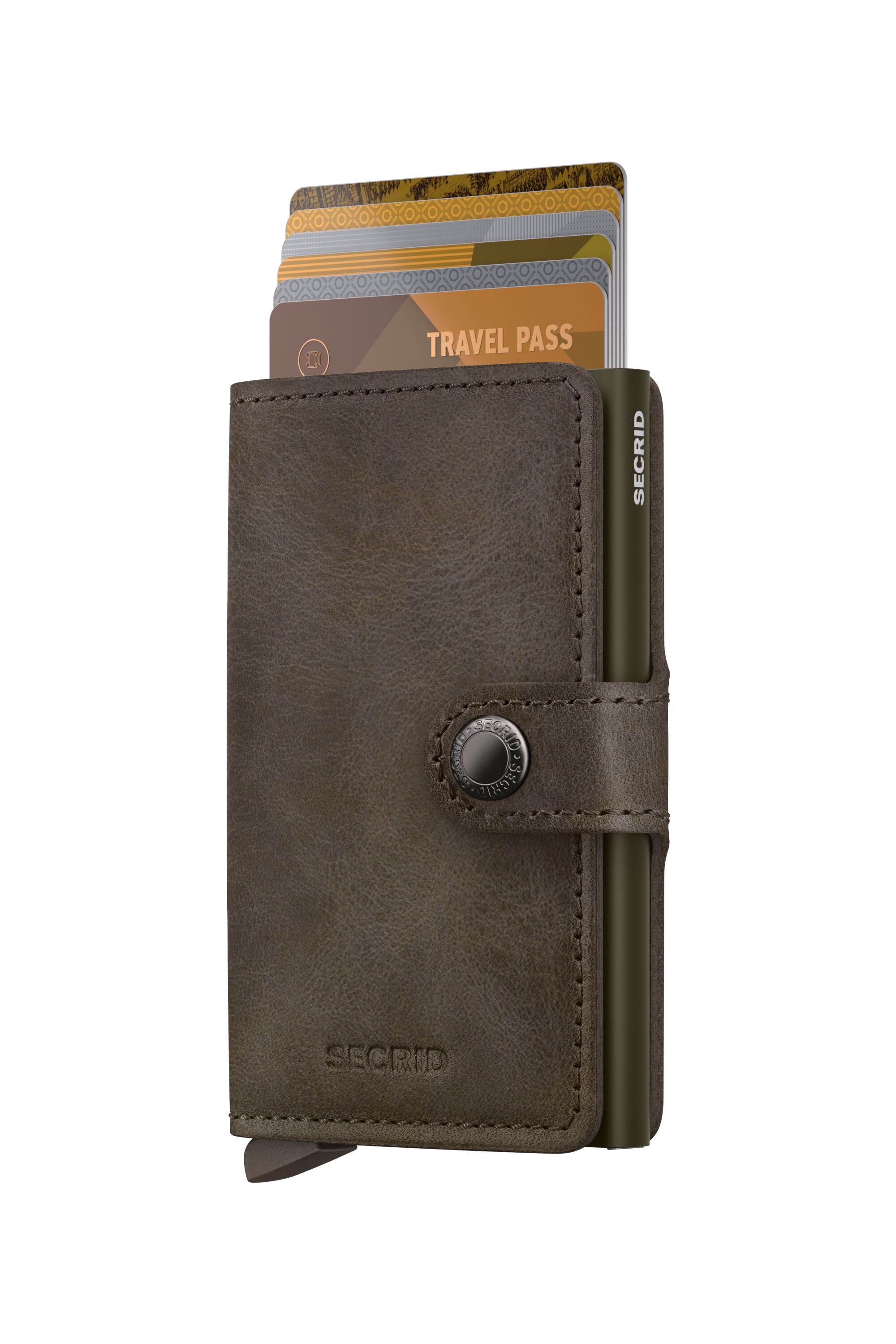 Secrid Miniwallet Vintage Oak – mit Karten