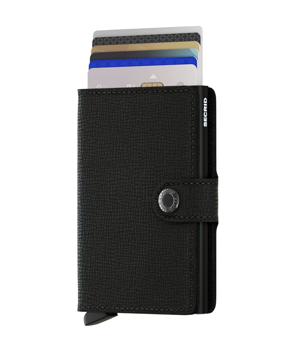 Secrid Miniwallet Crisple Black – mit Karten