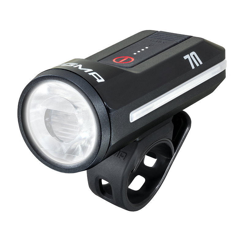 SIGMA LED Akkufrontleuchte Aura 70 schwarz 17770