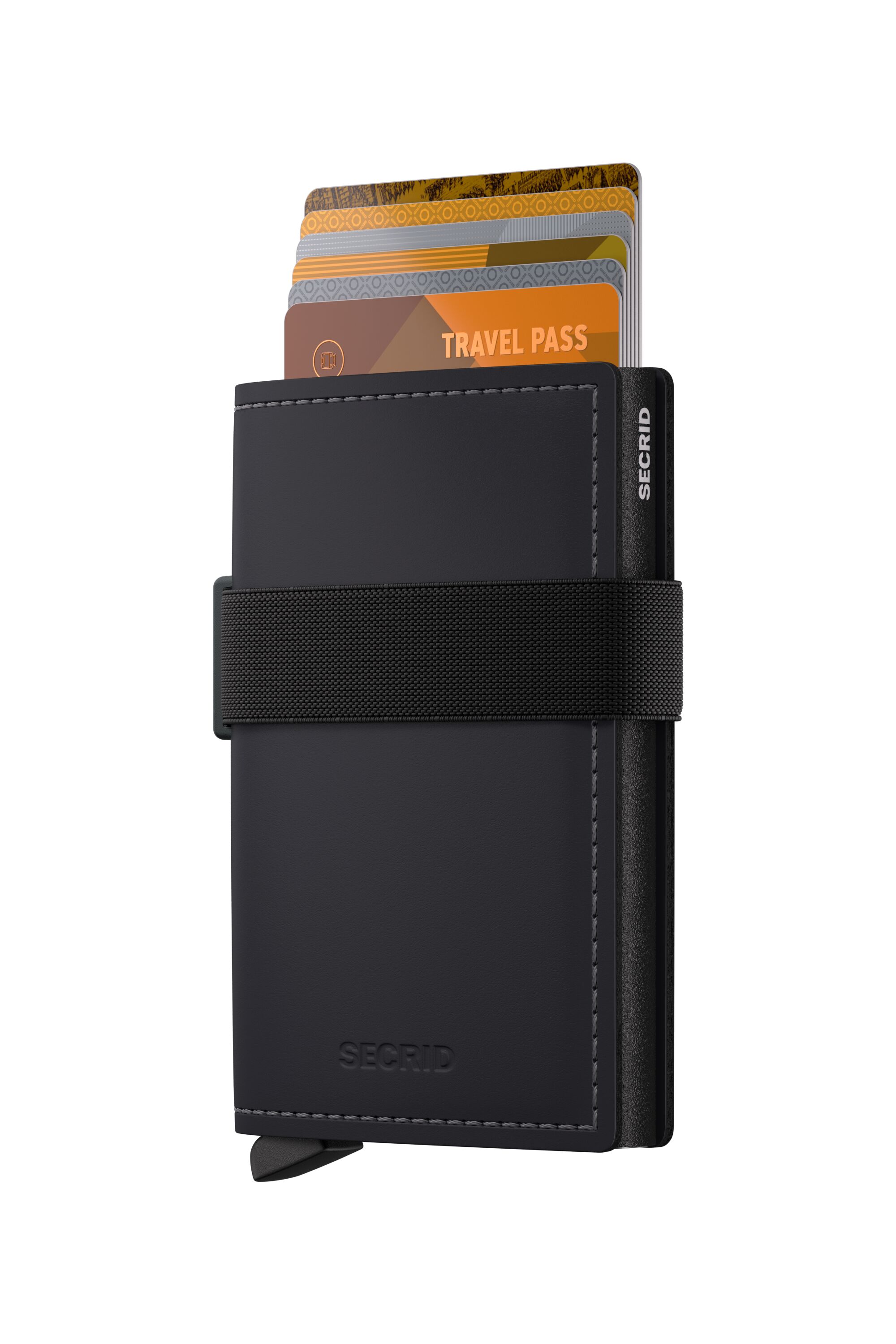 Secrid Bandwallet Matte Black-Black – mit Karten