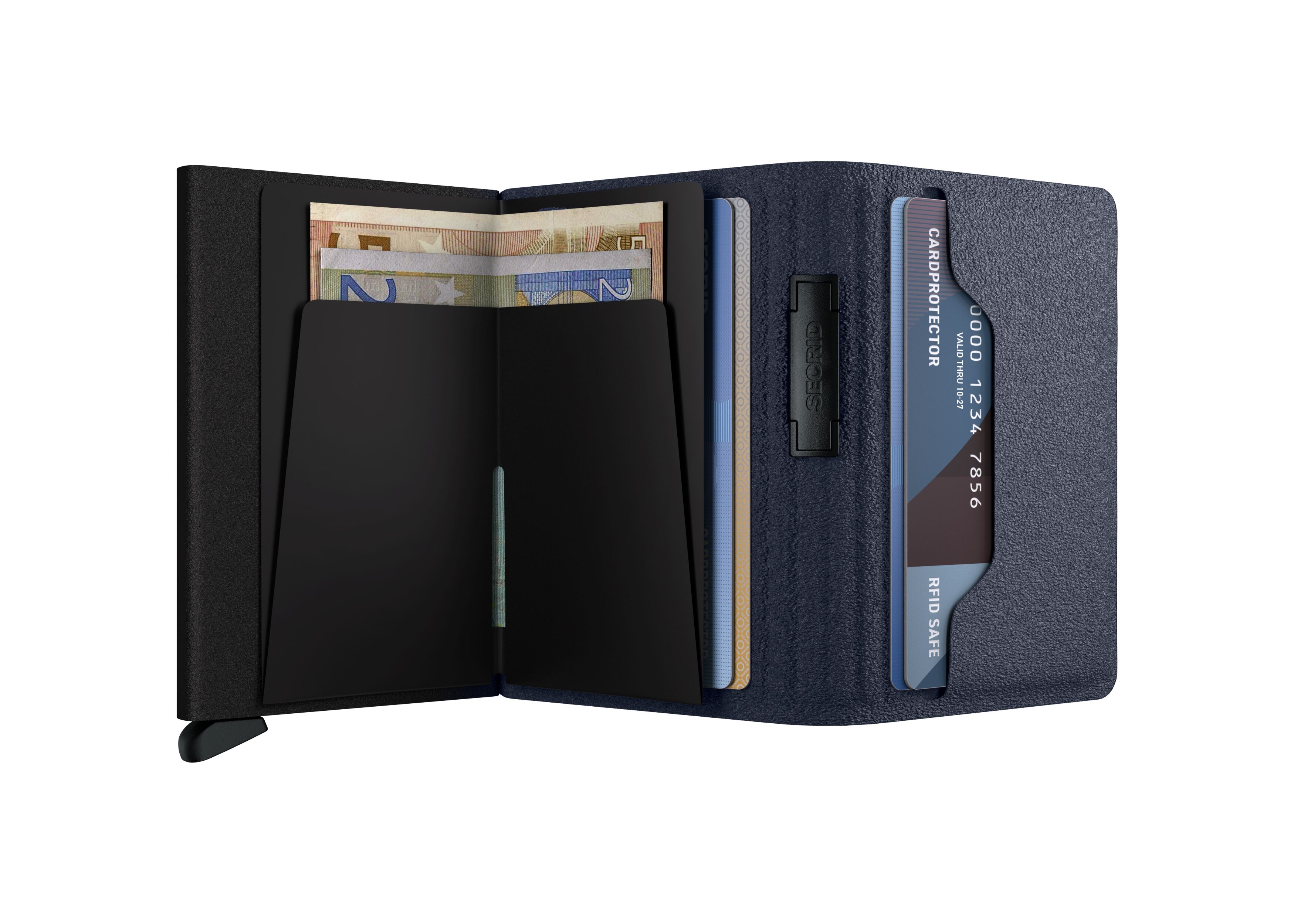 Secrid Bandwallet Liba Navy-Black – geöffnet