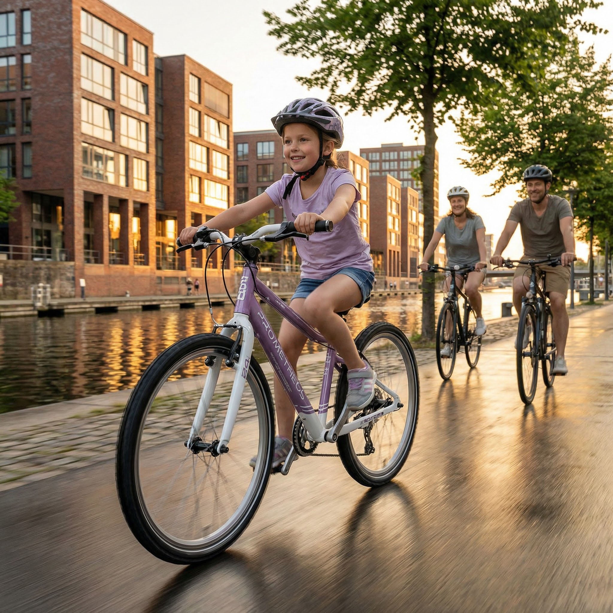 Prometheus PRO 24 Zoll Kinderfahrrad Violett/Weiß (Lavender) – Bild 2