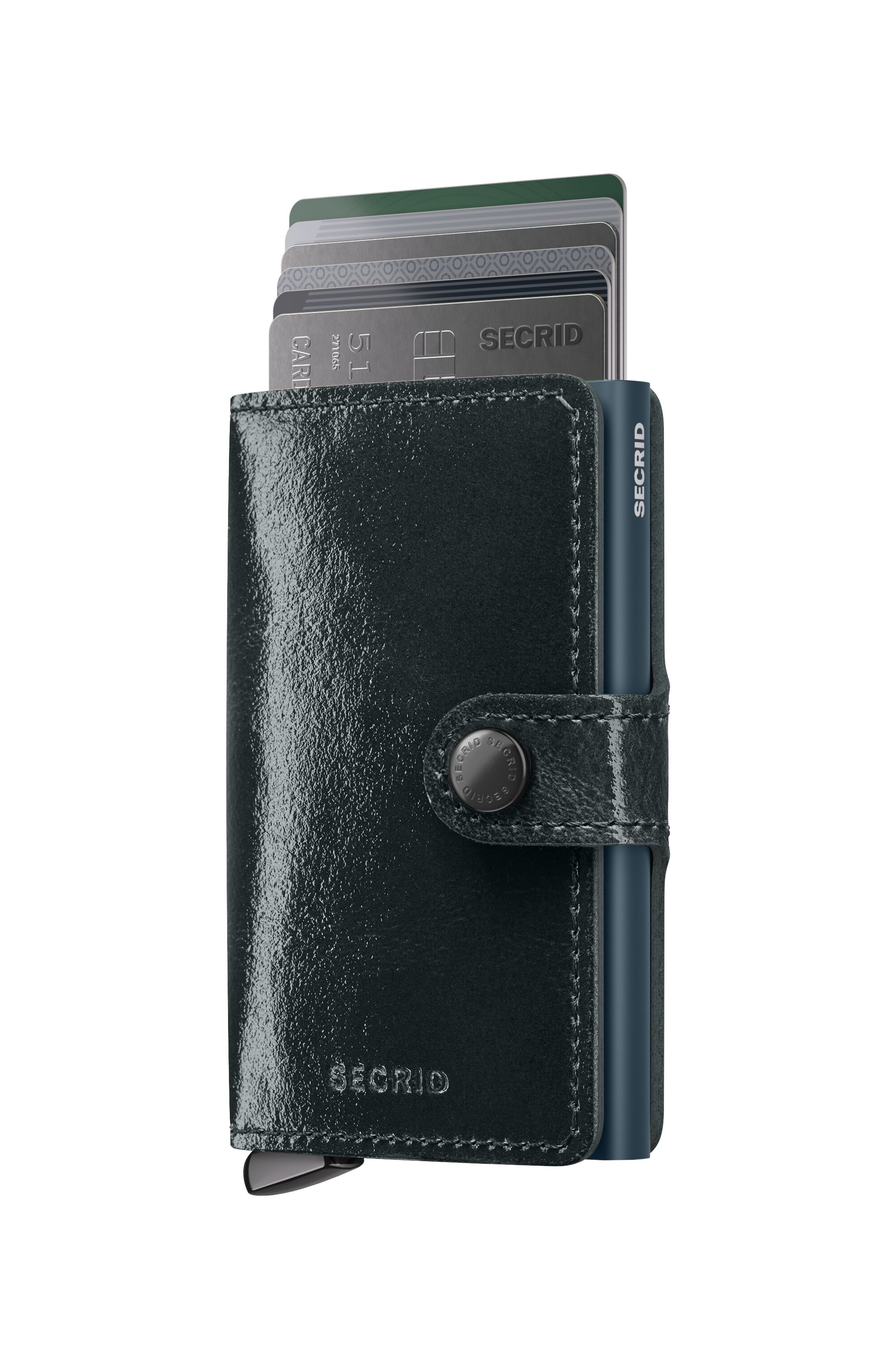 Secrid Miniwallet Naplak Bottle Green+ – mit Karten