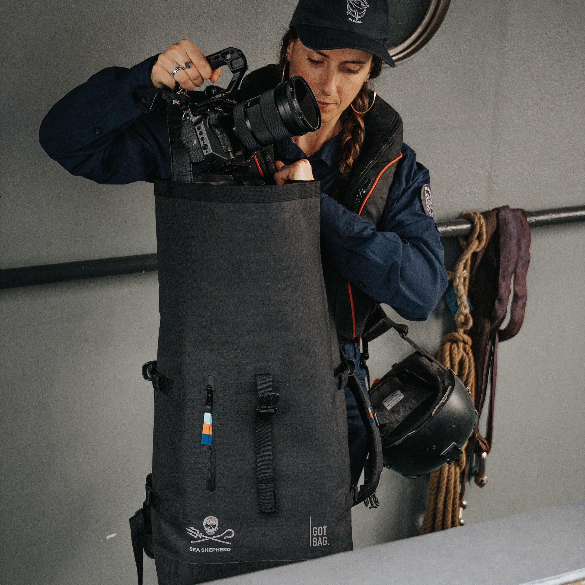 GOT BAG Rolltop 2.0 Sea Shepherd Black