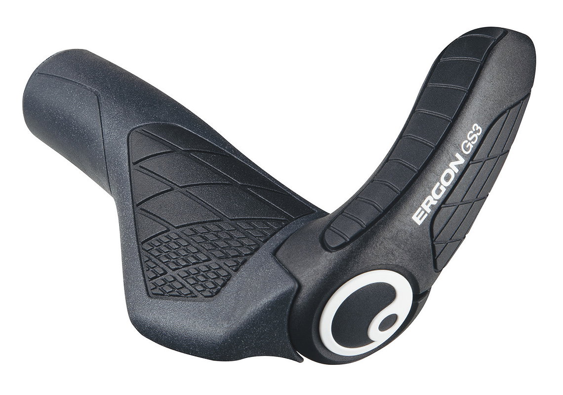 Ergon Lenkergriff GS3-L mit Bar Ends schwarz lang/lang regular