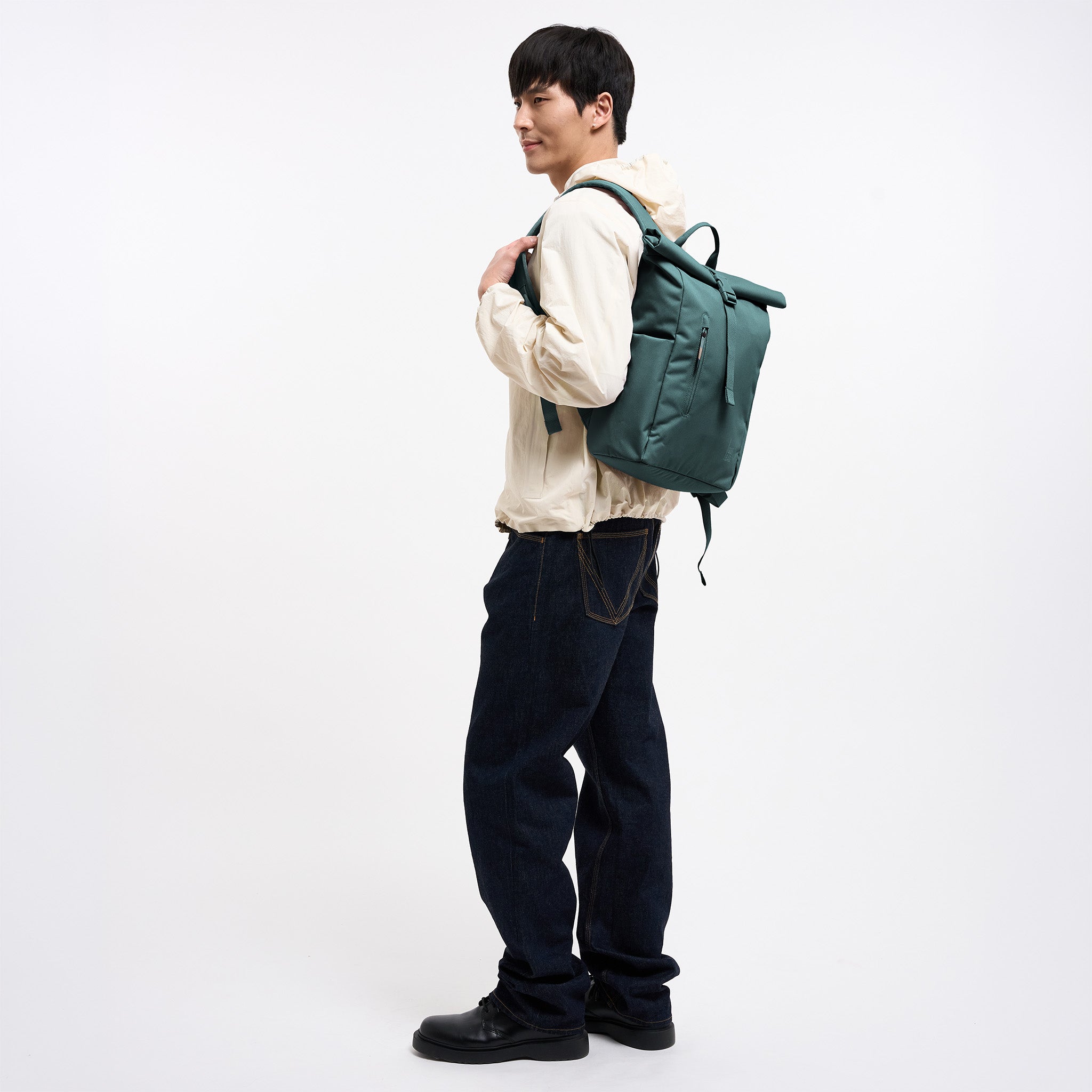 GOT BAG Rolltop Easy Small Monochrome Sea Teal