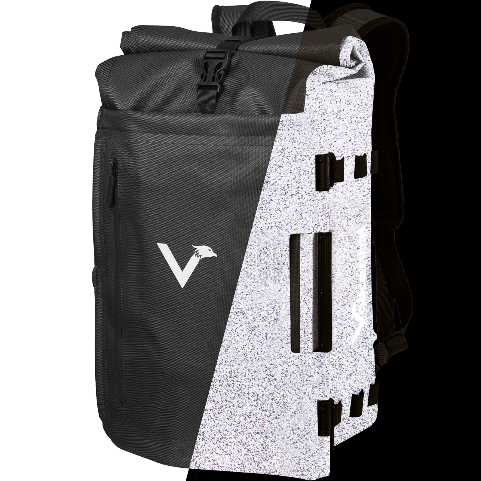 NEU: TrailX - 2in1 Fahrradtasche & Rucksack für jeden Untergrund – Black / Reflective